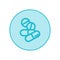 Pill Pharmacy Symbol or Drug Vector Icon Isolated