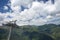 A pillar of the cable car on Stubnerkogel mountain