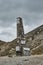 Pillar at the Col d Izoard, stage of tour de france