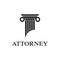 Pillar justice logo attorney