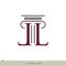 Pillar Law Letter L Office Vector Logo Template Illustration Design. Vector EPS 10