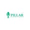 Pillar Podcast Logo Design Vector