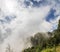 Pillar Rocks of Kodaikanal covered under dense mist