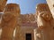 Pillars with images of Hathor in the temple of Hatshepsut