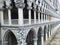 Pillars in piazza in Venice, Italy