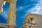 Pillars of Propylaia gateway in Acropolis of Athens, Greece