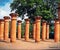 Pillars of strength at the Kangla Fort in Imohal, Manipur, India