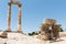 The pillars of the temple of Hercules in Amman