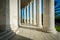 Pillars of the Thomas Jefferson Memorial, in Washington, DC.