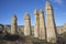 Pillars of the Valley of Love. Goreme national Park, Cappadocia