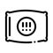 Pillow Exclamatory Marks Icon Outline Illustration