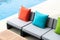 pillow on sofa decoration outdoor patio