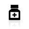 Pills bottle medical icon