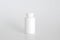 Pills bottle. White medical container for drugs, diet, nutritional supplements. White plastic jar for pills. Packaging