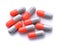 Pills capsule isolate on white