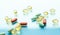 Pills and capsules for diet nutrition, anti-aging beauty supplements, probiotic drugs, pill vitamins as medicine and healthcare