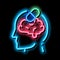 Pills Drugs Man Silhouette Headache neon glow icon illustration