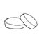 Pills hand drawn in doodle style. single element for design. pharmacy medicine