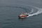 Pilot boat making a turn