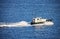 Pilot boat in the water area of the port of Nassau, Bahamas.