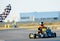 Pilot competing in National Karting Championship