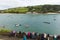 Pilot Gig Racing rowing event at Salcombe Devon England uk on Sunday 31st May 2015