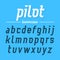 Pilot, modern font