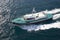 Pilot ship escorting Oceania Cruise ship out of port