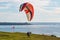 Pilot Uses Forward Launch Attempt for Paraglider