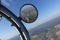 Pilot view - single engine aircraft - Zlin - read mirror