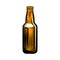 Pilsner beer bottle. Engraving style. Hand drawn illustration isolated