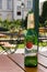 Pilsner Urquell Beer bottle on table