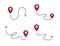 Pin doodle location icon. Hand drawn sketch style place maker, location pin, gps point pictogram