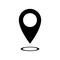 Pin icon. Location map. Pointer vector. Gps points navigation. Mark pinpoint. Marker rounded point arrow. Position here pins sign.