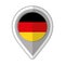 Pin location germany flag icon