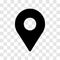 Pin location icon - vector iconic design