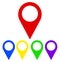 Pin location isolated icon design, vector illustration graphic,