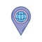 Pin location navigation travel aviation transport airport