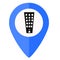 Pin location point destination pointer map