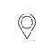 pin on the map icon. Element of simple travel icon for mobile concept and web apps. Thin line pin on the map icon can be used for