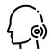 Pin Nape Pain Man Silhouette Headache Vector Icon