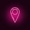 pin navigator neon icon. Elements of Navigation set. Simple icon for websites, web design, mobile app, info graphics