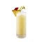 Pina colada cocktail, Pineapple cocktail, isolated on white background, with clipping path