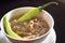 pinapaitan (beef innards soup)