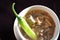 pinapaitan (beef innards soup)