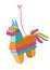 Pinata isolated on a white background. Vector graphics