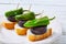 pinchos Burgos morcilla with padron pepper