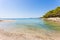 Pine beach, Pakostane, Croatia - Calm scenery at the natural beach of Pakostane