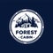 Pine Cedar Tree Forest with Cabin Cottage Adventure