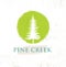 Pine Creek Eco Yoga Retreat Rough Sign Concept On Rough Background
